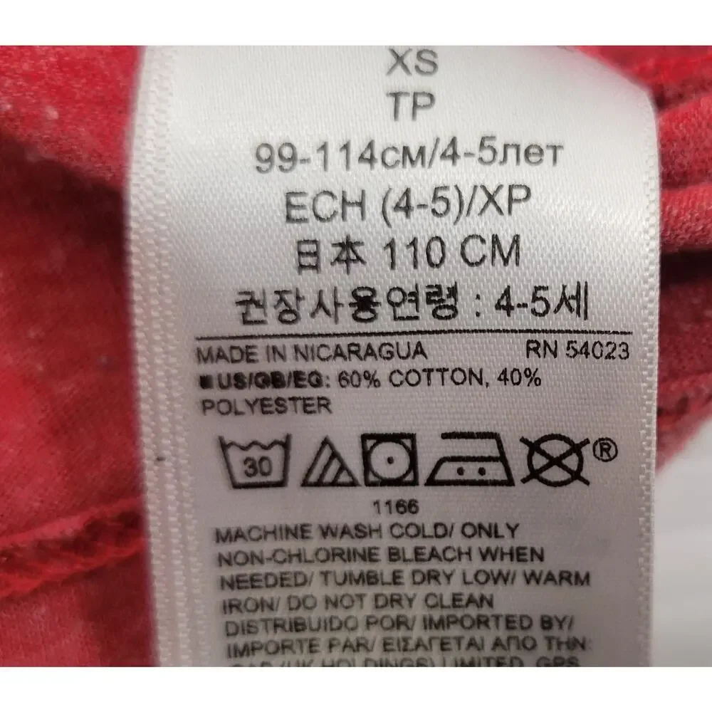 L6) GAP Kids Nintendo Super Mario Kart Red T-Shirt XS
